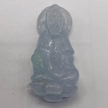 Load image into Gallery viewer, Jade Quan Yin Goddess | 41x19x10mm | Pale Lavender | 1 Pendant Bead |