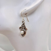 Load image into Gallery viewer, Fresh Water Pearl Sterling Silver Earrings | 1 1/2" Long | White | 1 Pair |