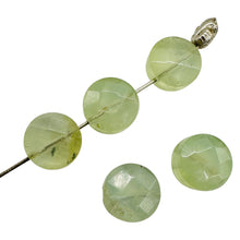 Load image into Gallery viewer, Green Tourmaline Faceted Round Beads 10x6mm 5 Natural Gemstone Beads