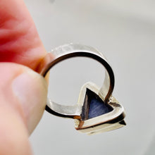 Load image into Gallery viewer, Gemstone Triangle Sugilite Sterling Silver Ring | Size7.5 | Purple | 1 Ring |