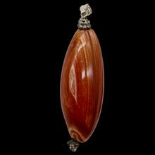 Load image into Gallery viewer, Carnelian Marquise Pendant | 2 1/4" Long | 40x16mm (Carnelian) | Orange |