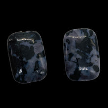 Load image into Gallery viewer, Stormy Purple Sky Jasper Rectangle Pendant Beads | 30x22x8mm | 2 Beads |