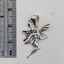 Load image into Gallery viewer, Fairy Sprite Sterling Silver Charm | 1" Long | Silver | 1 Pendant |