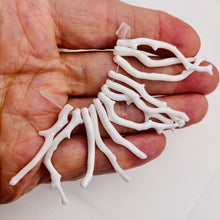 Load image into Gallery viewer, Coral Branch Beads | 50x3 to 41x3mm | White | 12 Beads |