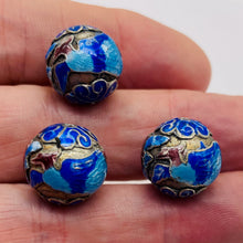 Load image into Gallery viewer, Phoenix Rising Fine Cloisonne Round Beads | 3 Beads | 16mm |