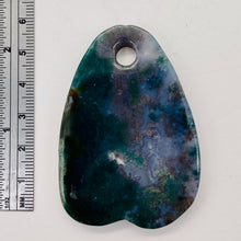 Load image into Gallery viewer, Hand Carved Bloodstone Jasper Bead Pendant Bead | 60x43x6mm | 1 Bead |