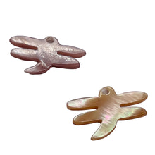 Load image into Gallery viewer, Dragonfly Premium Hand Carved Etched Pink Mussel Shell Beads | 16x10mm| 2 Beads|