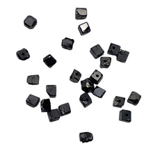 Load image into Gallery viewer, Natural Black Diamond 2.3cts Scissor Cut Cube Beads | 1x1mm to 2x1mm | 25 Beads|