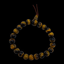 Load image into Gallery viewer, Tigers Eye 7" Strung Strand Round Beads | 8mm | Golden Brown | 21 Beads |
