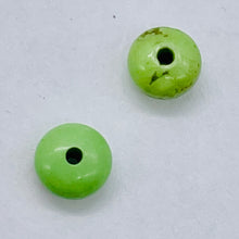 Load image into Gallery viewer, Gaspeite Hi Grade 5mm Rondelle Beads | 5mm | Green Brown | 2 Beads |