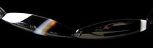 Load image into Gallery viewer, 2 Beads of Black & White Sardonyx 3-Sided 40x10mm Tube Beads 005983