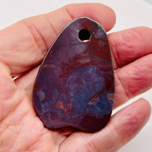 Load image into Gallery viewer, Hand Carved Fancy Mauve Pink Jasper Pendant Bead | 61x43x7mm | 1 Bead |