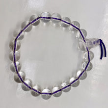 Load image into Gallery viewer, Clear Quartz 7&quot; Strung Strand Round Beads | 8mm | Clear | 21 Beads |
