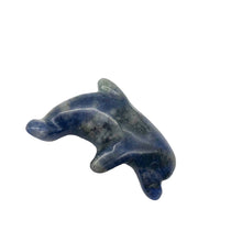 Load image into Gallery viewer, Unique Carved Sodalite Jumping Dolphin Figurine