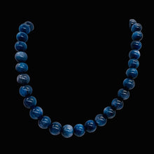 Load image into Gallery viewer, Kyanite AAA 16" Round Bead Strand | 10 to 11mm | Flashing Blue | 39 Beads |