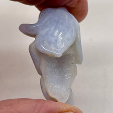 Load image into Gallery viewer, Blue Chalcedony Carved Druzy Flower Bead | 64 cts | 1 1/4" Long |