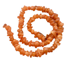 Load image into Gallery viewer, Chalcedony Chip Strand | 7x7x2 to 12x7x4mm | Orange Pink | 100 to 120 Bead(s)