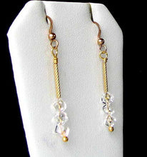 Load image into Gallery viewer, Holiday Sparkle AAA Quartz Earrings and 14Kgf 6270