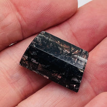 Load image into Gallery viewer, Tourmalinated Quartz Trapezoid Bead - Double Drilled| 24x14x8mm| Clear, Black| 1