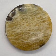 Load image into Gallery viewer, Big Cat Natural Untreated Feldspar 35mm Coin Pendant Bead | 35x5.5mm | 1 Bead |