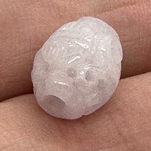 Load image into Gallery viewer, Jade AAA Carved Barrel Bead | 11x9mm | Lavender | 1 Bead |