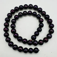 Load image into Gallery viewer, Fresh Water Pearls 16" Strand Round Pearls | 9mm | Deep Royal Purple | 1 Strand|