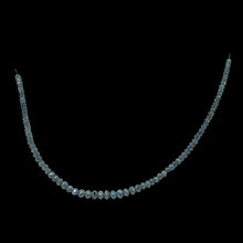 Load image into Gallery viewer, 17.5cts Blue Diamond Faceted Roundel Bead Strand 110361