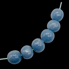 Load image into Gallery viewer, Angelite Round Bead Parcel | 10mm | Blue | 6 beads |