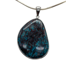 Load image into Gallery viewer, Chrysocolla Sterling Silver Oval Pendant| 2 1/4" Long | Blue, Green | 1 Pendant|