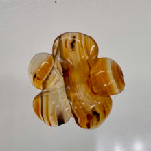 Load image into Gallery viewer, Plumeria! Carved Carnelian Hawaiian Flower Bead | Orange | 25x6mm | 1 Bead |