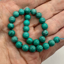 Load image into Gallery viewer, Turquoise Beads Round Half Strand | 8mm | Blue | 1 Half Strand |