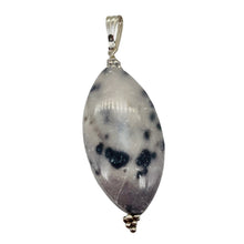 Load image into Gallery viewer, White and Blake Spotted Mookaite Sterling Silver Pendant! | 2 1/4" Long |