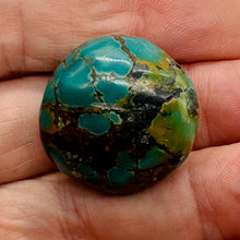 Load image into Gallery viewer, Turquoise Natural Focal 18g Nugget Bead | 28x26x17mm | Blue, Black | 1 Bead |