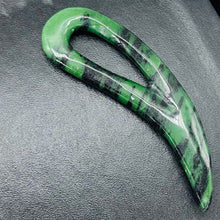 Load image into Gallery viewer, Ruby Zoisite Comma Pendant Bead | 94x28x6mm | Green Red | 1 Pendant Bead |