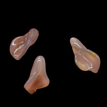Load image into Gallery viewer, Chalcedony Calla Lily Flower Beads | 22x11x2.5mm | Green Purple | 3 Beads |