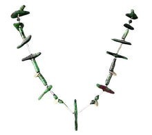 Load image into Gallery viewer, Designer Original Ruby Zoisite Drop Sterling Silver 20-24 inch Necklace 6336