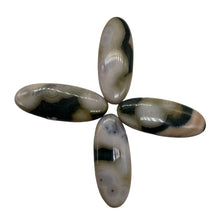 Load image into Gallery viewer, Ocean Jasper Patterned Oval Pendant Beads| 45x18x8mm|White Black Pink| 4 Beads |