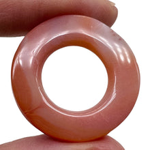 Load image into Gallery viewer, 1 Creamy Carnelian Window Frame Pi Pendant Bead 8983E