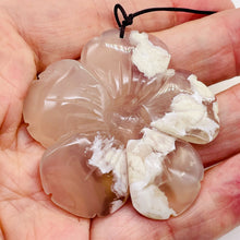 Load image into Gallery viewer, Quartz Pendant Flower | 55x8mm | Lavender White | 1 Bead |