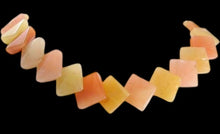 Load image into Gallery viewer, Unique Autumn Jade Square Lentil Bead Strand 110599