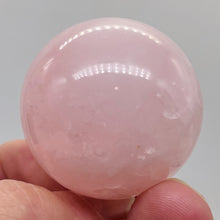 Load image into Gallery viewer, Rose Quartz Sphere | 89g ( 3.1 oz) | 41mm (1.6") | Pink | 1 Display Specimen |