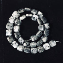 Load image into Gallery viewer, Speckled Labradorite Square Coin Bead Strand 109557