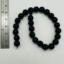 Load image into Gallery viewer, Black Stone - Africa Round Beads Half Strand | 8mm | Black Matte | 25 Beads |