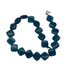 Load image into Gallery viewer, Gemmy Blue Apatite 8x8x4mm Diagonal Drilled Bead Half-Strand | 21 Beads |