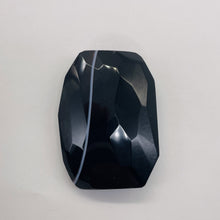 Load image into Gallery viewer, Onyx Flat Faceted Rectangular Pendant Bead | 50x48x14mm | Black White | 1 Bead |