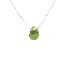 Load image into Gallery viewer, Peridot Faceted Briolette Bead | 1.2 cts | 7x5x3.5mm | Green | 1 bead |