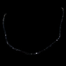Load image into Gallery viewer, 22cts Natural Black Diamond Cube Bead Strand 108954A