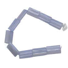 Load image into Gallery viewer, Blue Chalcedony Flat Rectangle Half Strand | 21x12x5.6 | Blue | 10 Beads |
