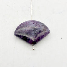 Load image into Gallery viewer, Natural Lepidolite Fan Bead Half-Strand | 25x18x6mm | Purple | Fan | 11 beads |