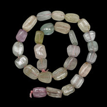 Load image into Gallery viewer, Kunzite 57G Flat Nugget Bead Strand| 20x10x5 to 12x11x5mm | Pink, Green, Clear |